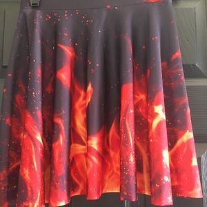 Flame mini skirt